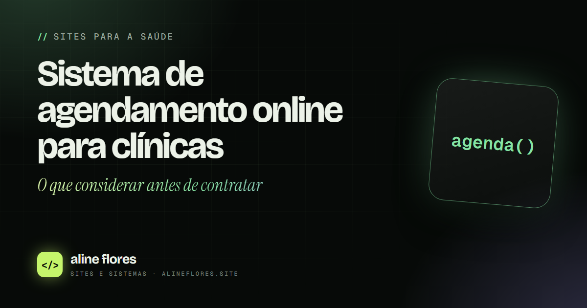 Capa do artigo: Sistema de agendamento online para clínicas: o que considerar antes de contratar